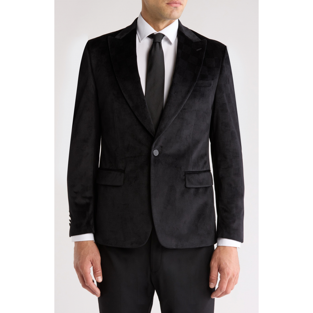 Men's 'Velvet Peak Lapel Blazer'