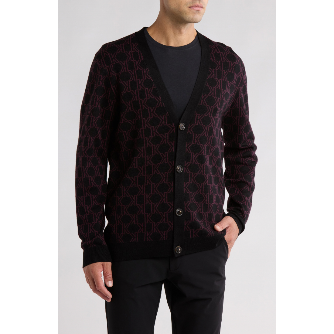 'All Over K Cardigan' pour Hommes