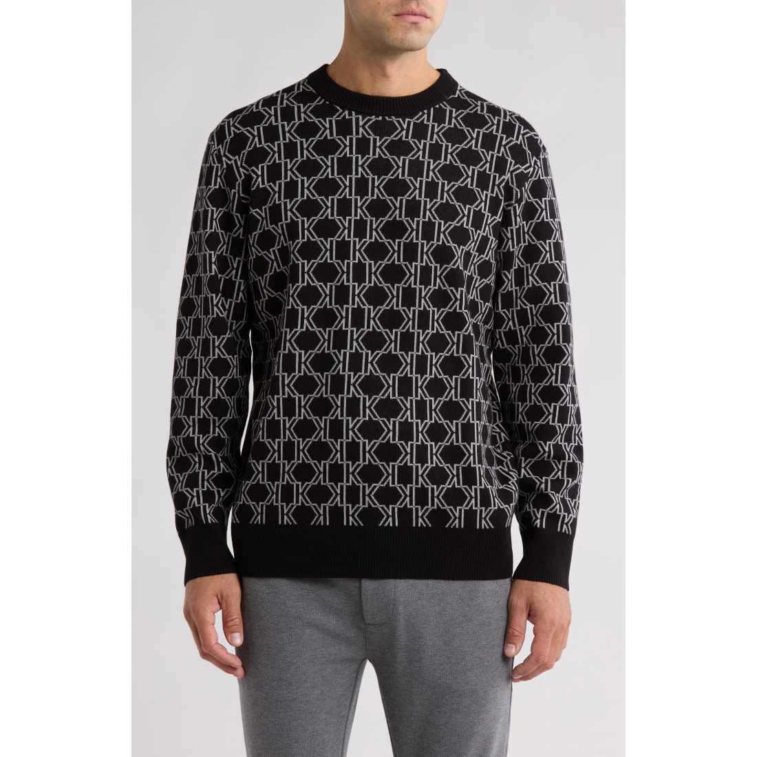 'All Over K Crewneck Sweater' pour Hommes