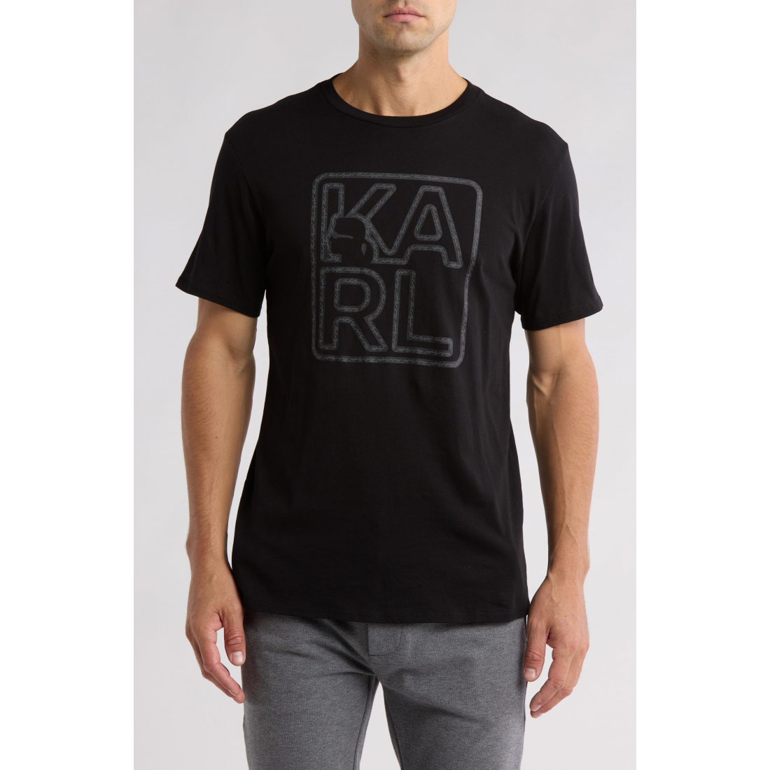 Men's 'Karl Profile Cotton Graphic T-Shirt'