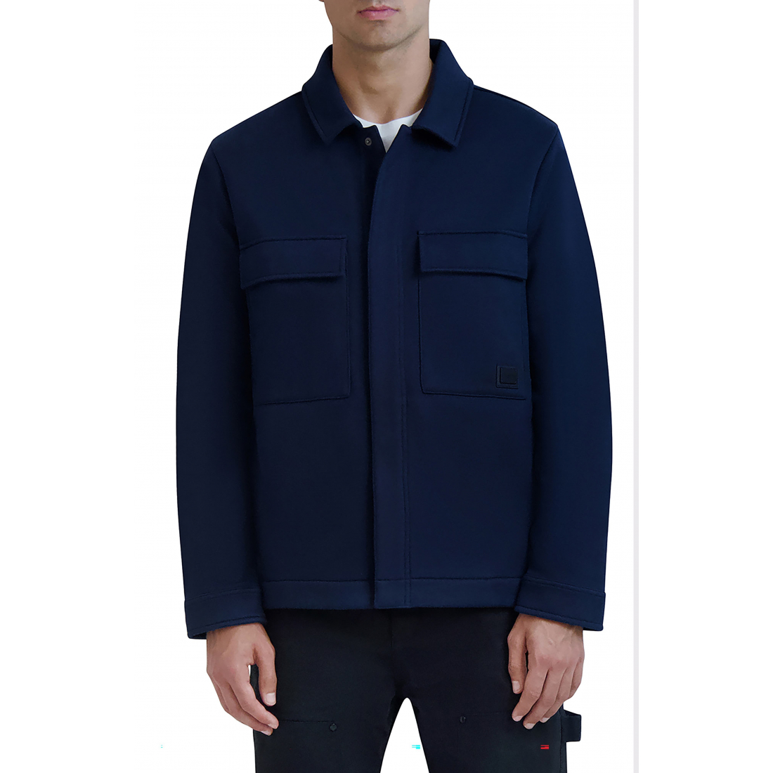 'Utility Pocket Fleece Shirt Jacket' pour Hommes