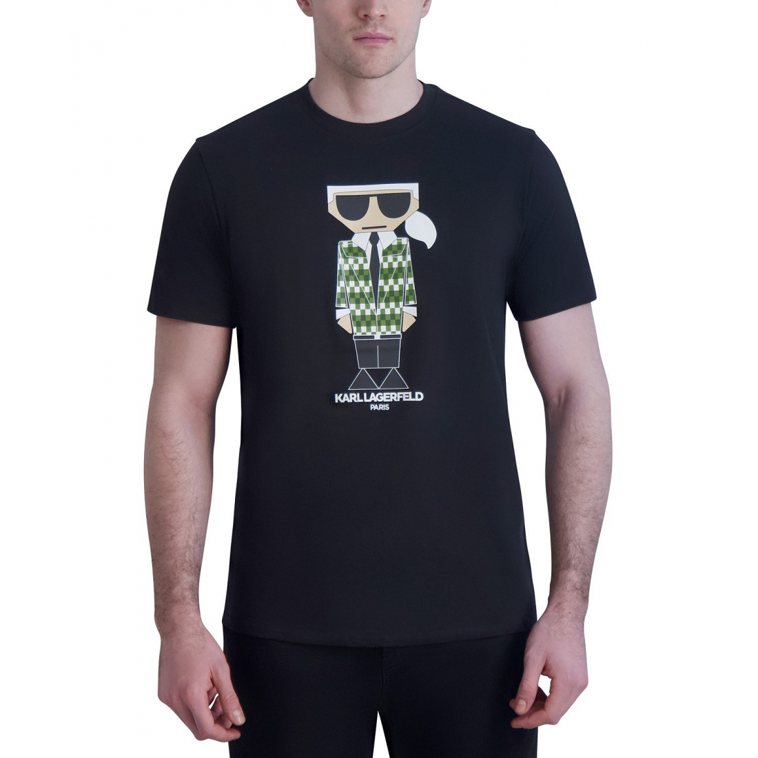 Men's 'Slim-Fit Cocktail Karl Blazer Graphic T-Shirt'