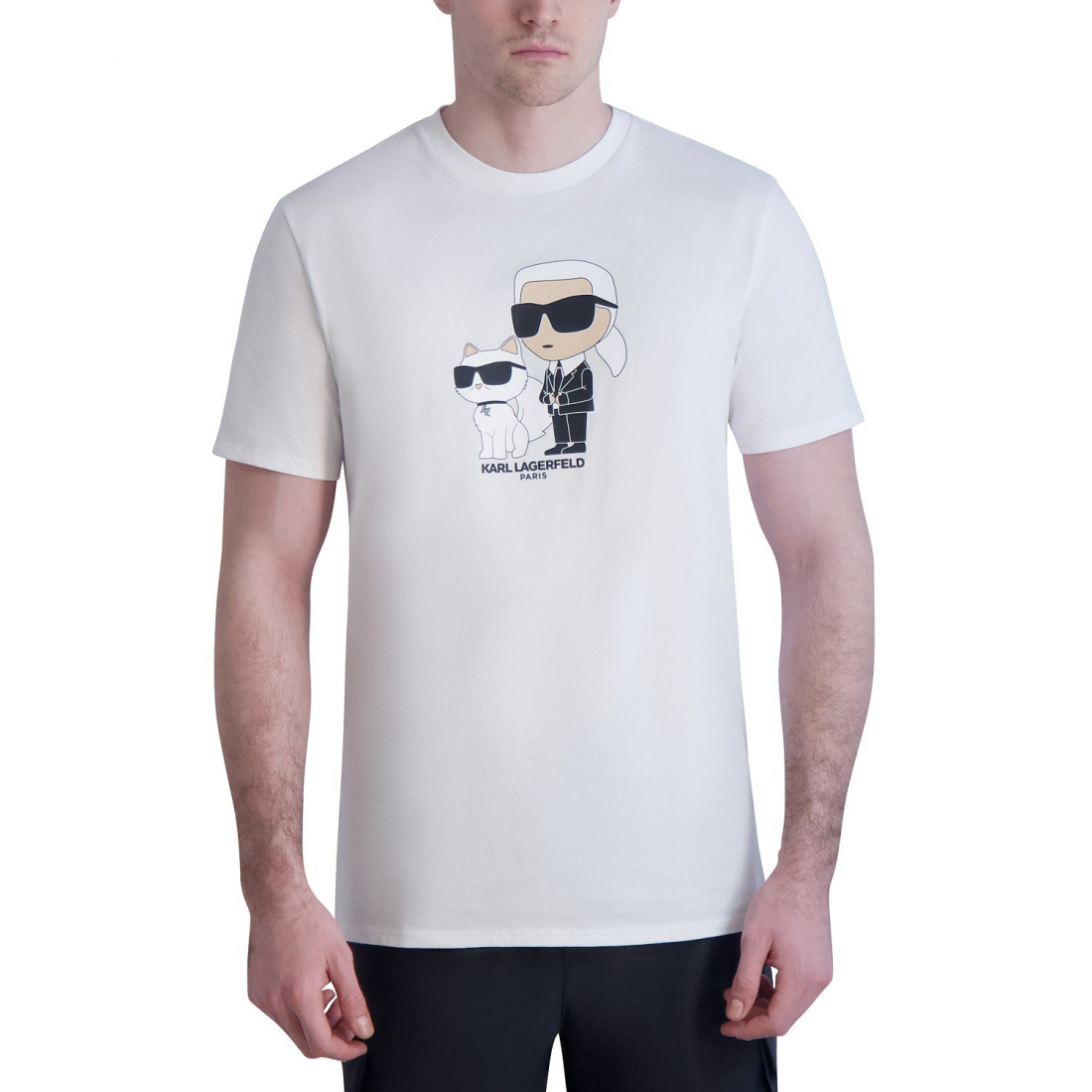 'Slim-Fit Karl & Choupette Graphic T-Shirt' für Herren