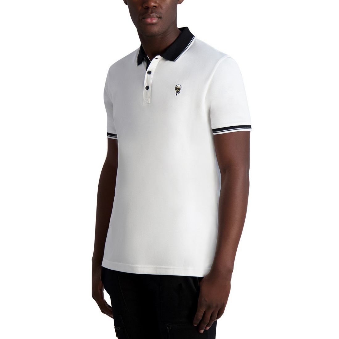 'Slim-Fit Karl Patch Tipped Polo Shirt' für Herren