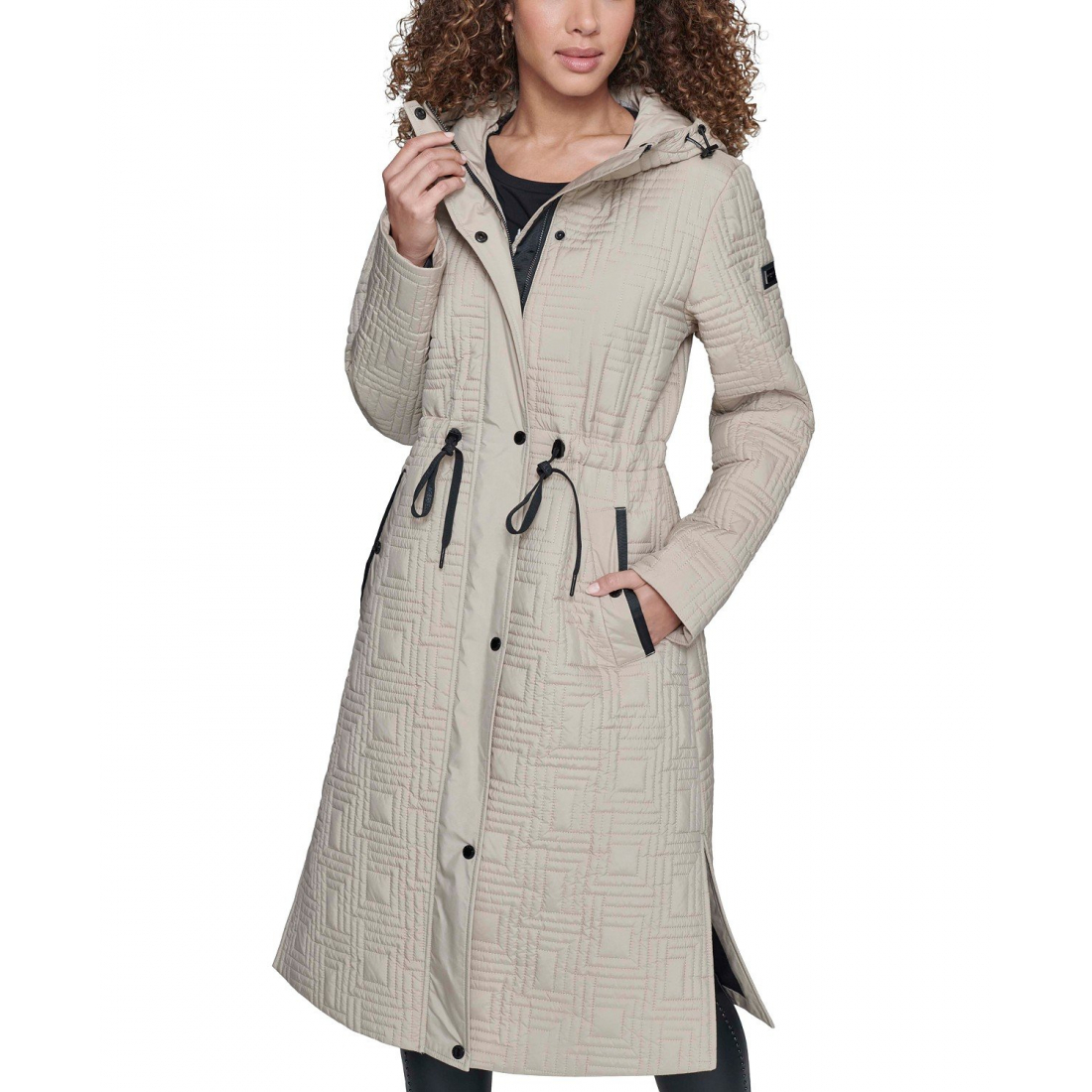 'Hooded Quilted Anorak Coat' pour Femmes