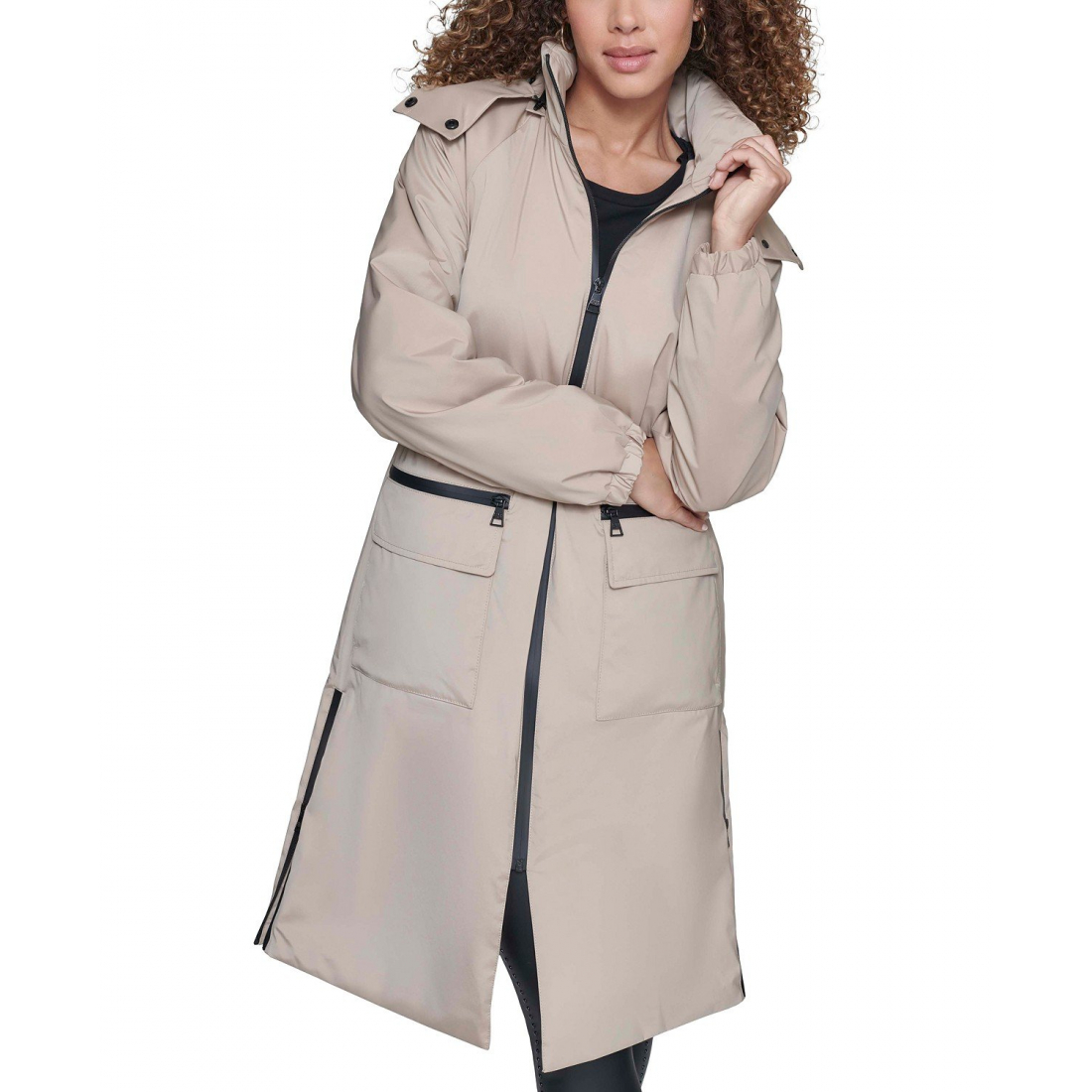 'Hooded Quilt-Lined Raincoat' für Damen