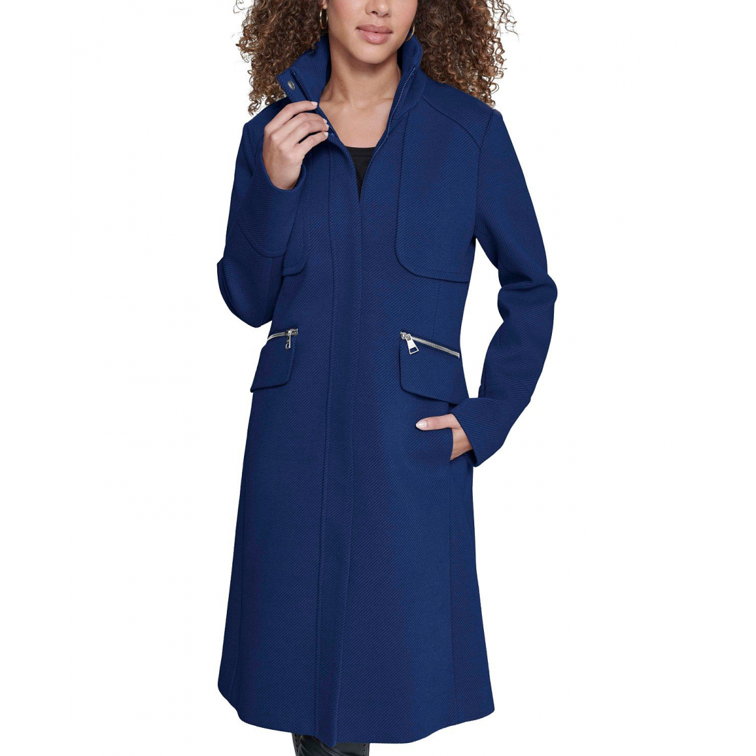 Women's 'Zip-Front Bouclé Coat'