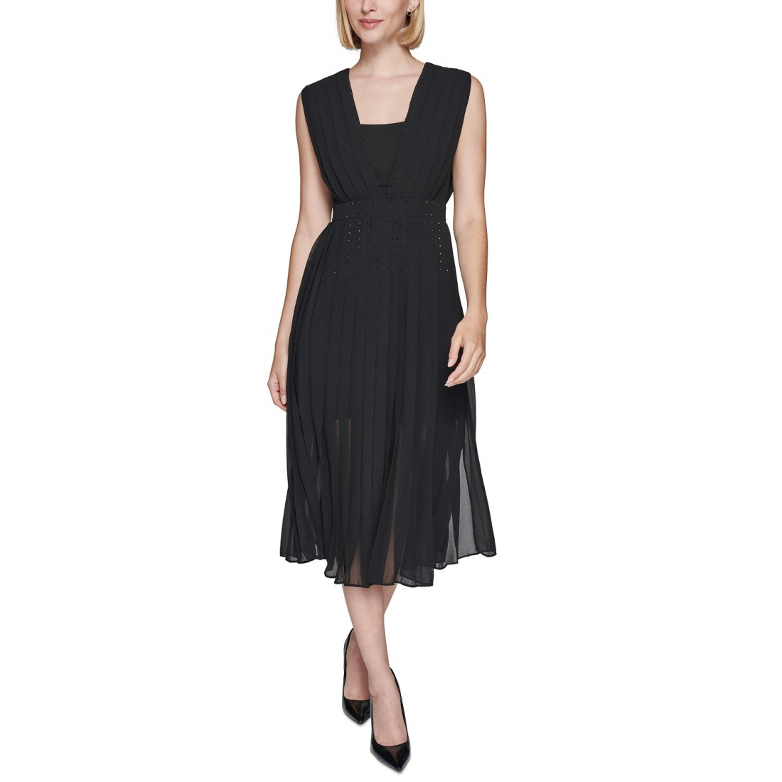 'Pleated Chiffon Dress' für Damen