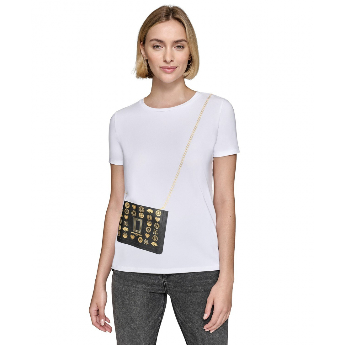 'Cross-Body T-Shirt' pour Femmes