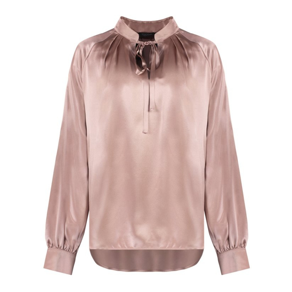 Women's 'Tamigi With Bow' Long Sleeve Blouse