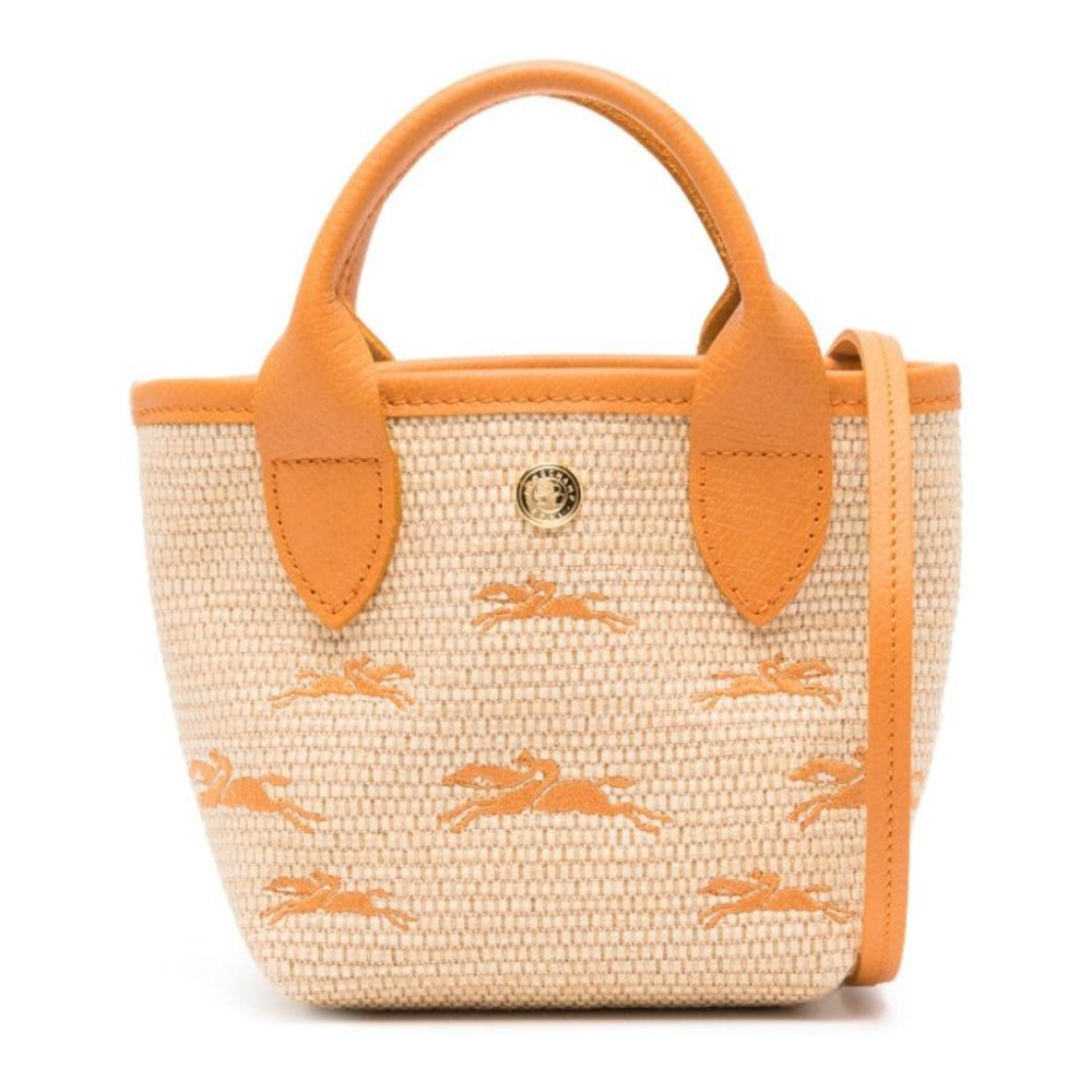 'Le Panier Pliage Basket Straw-Effect' Mini Tasche für Damen