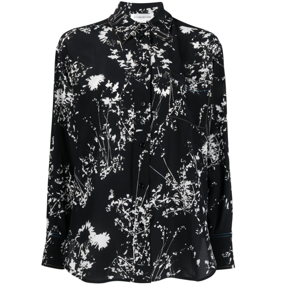 'Floral-Print' Hemd für Damen