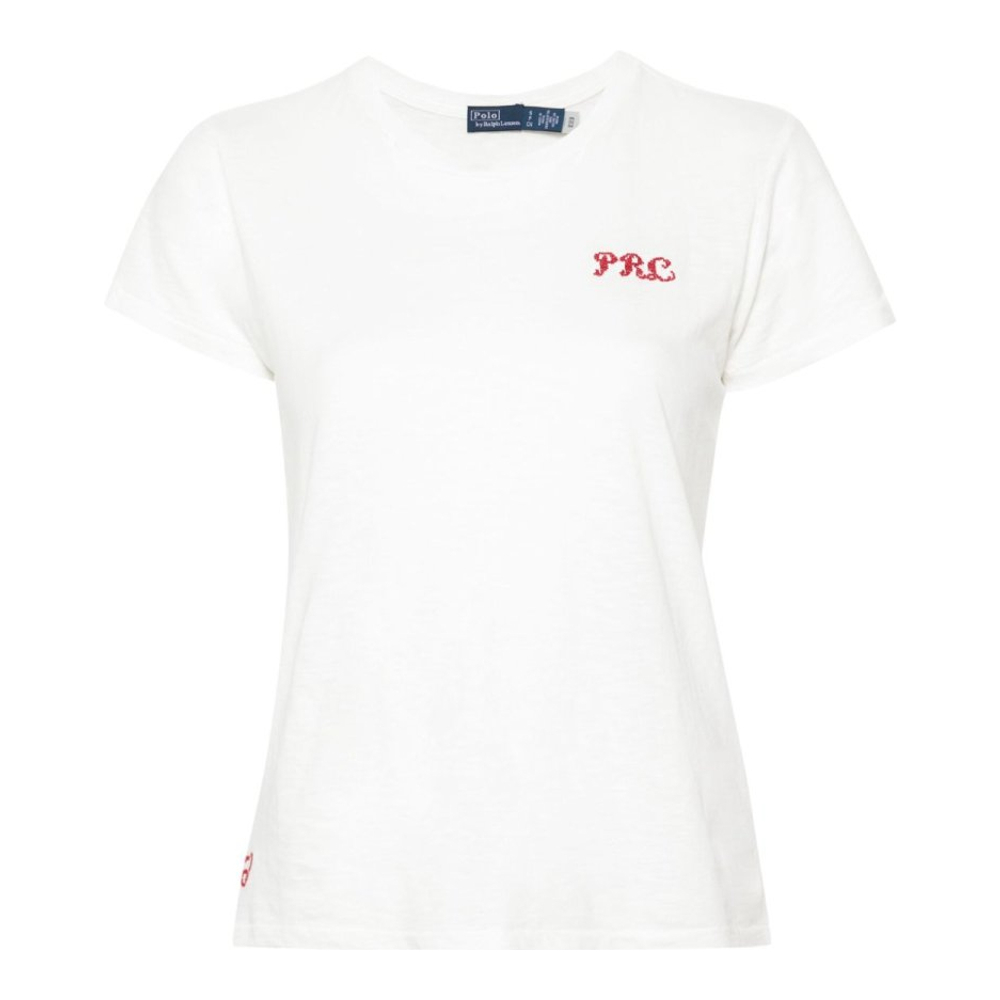 T-shirt 'Logo-Embroidered' pour Femmes