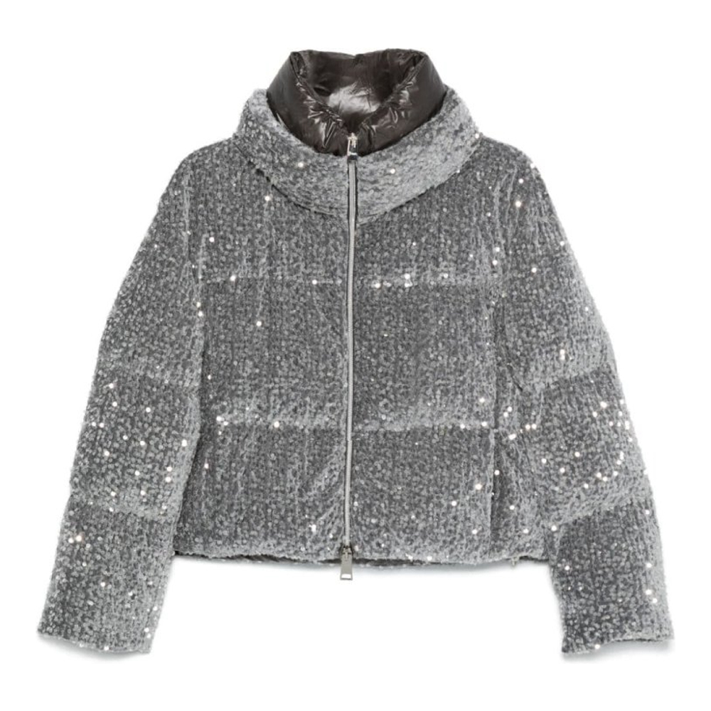 Women's 'Sequin-Embellished' Padded Jacket