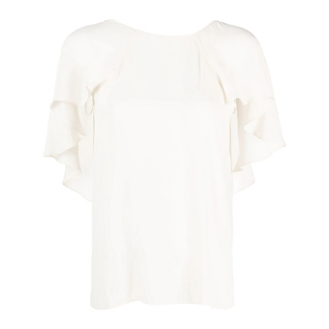 Blouse 'Ruffled Short-Sleeve' pour Femmes