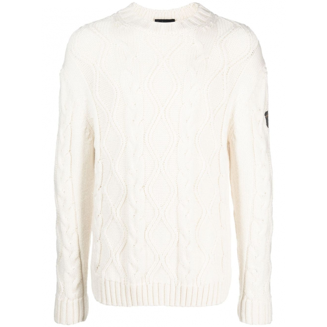 Pull 'Logo-Patch Cable-Knit' pour Hommes