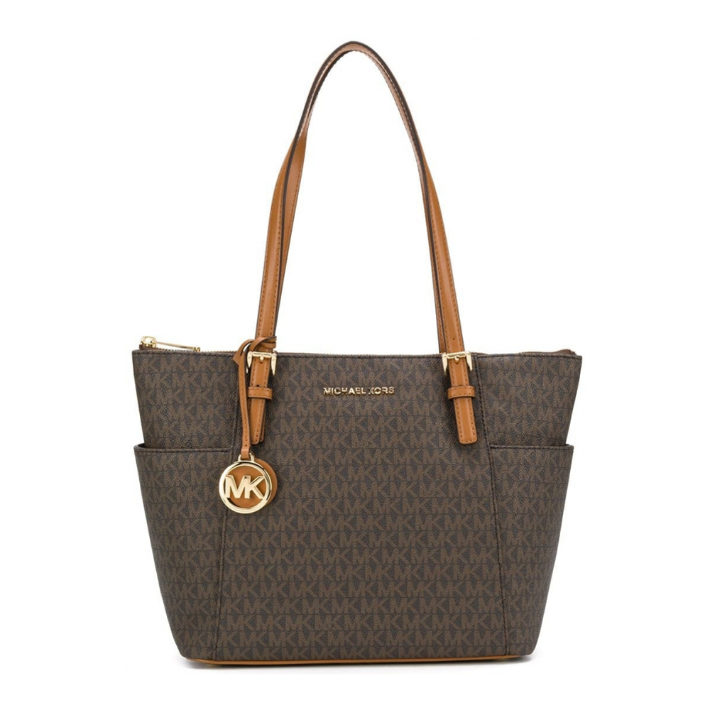 Women's 'Jet Set Monogram Logo' Tote Bag