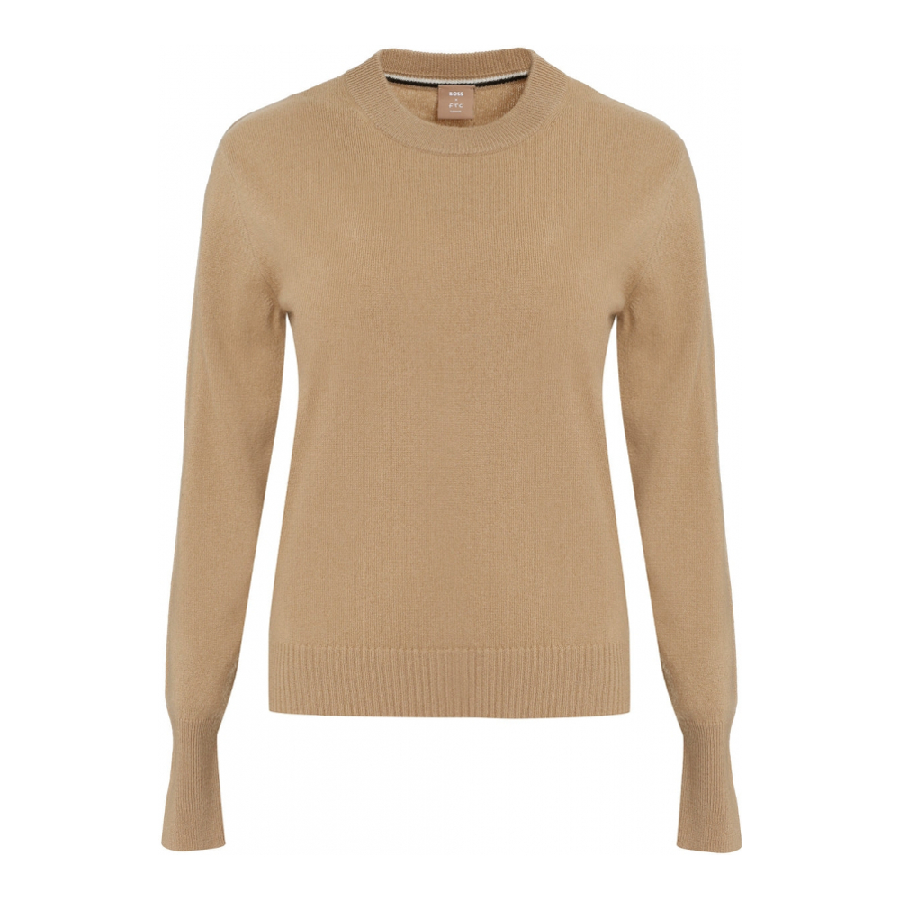 'Long Sleeve Crew-Neck' Pullover für Damen