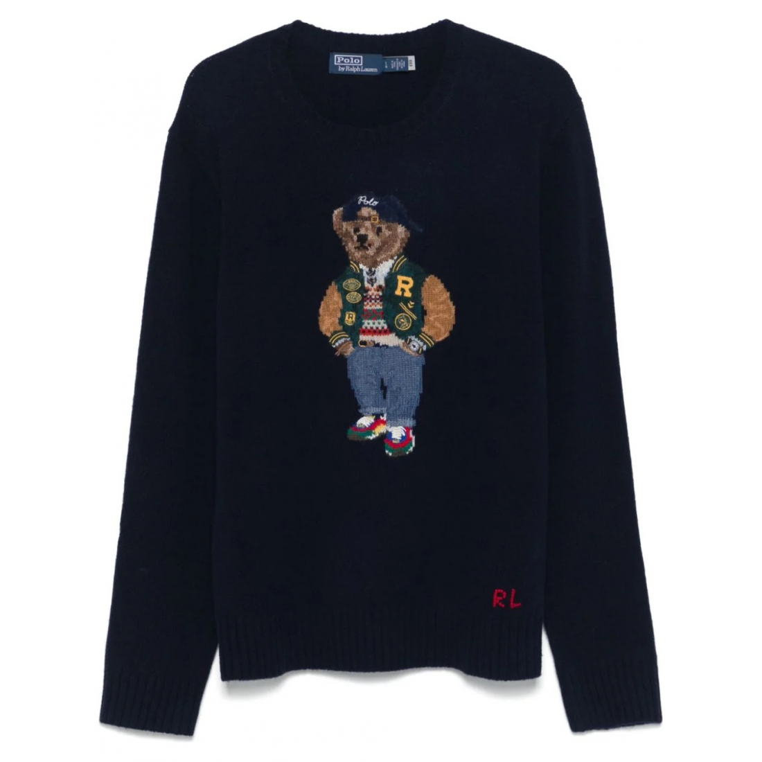 'Polo Bear-Intarsia' Pullover für Herren