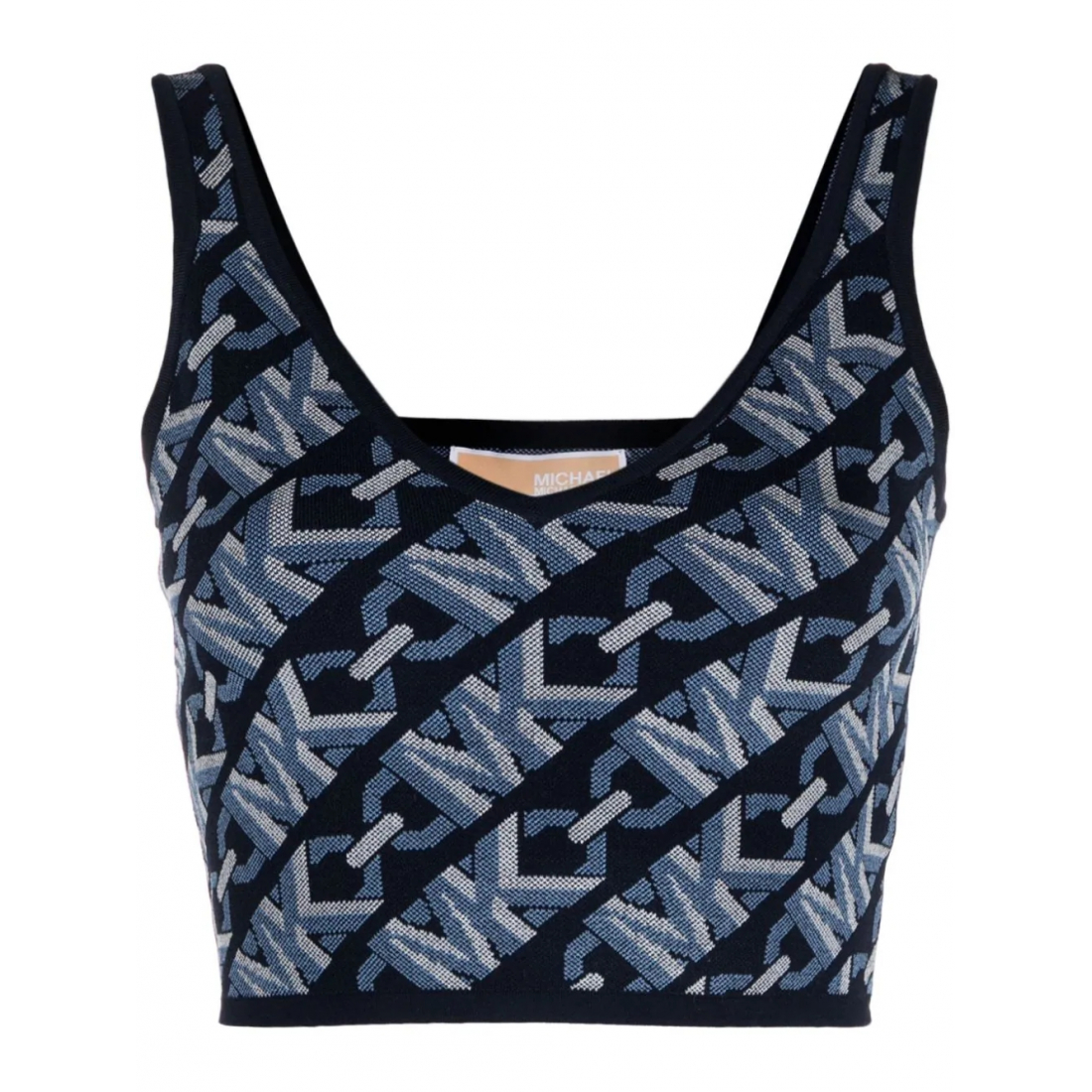 Women's 'Monogram-Jacquard Cropped' Tank Top