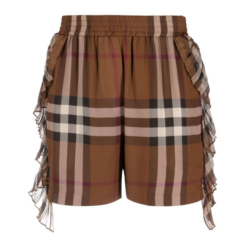 Women's 'Check-Print' Shorts