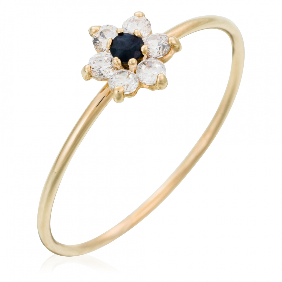 Women's 'Blue Flower' Ring