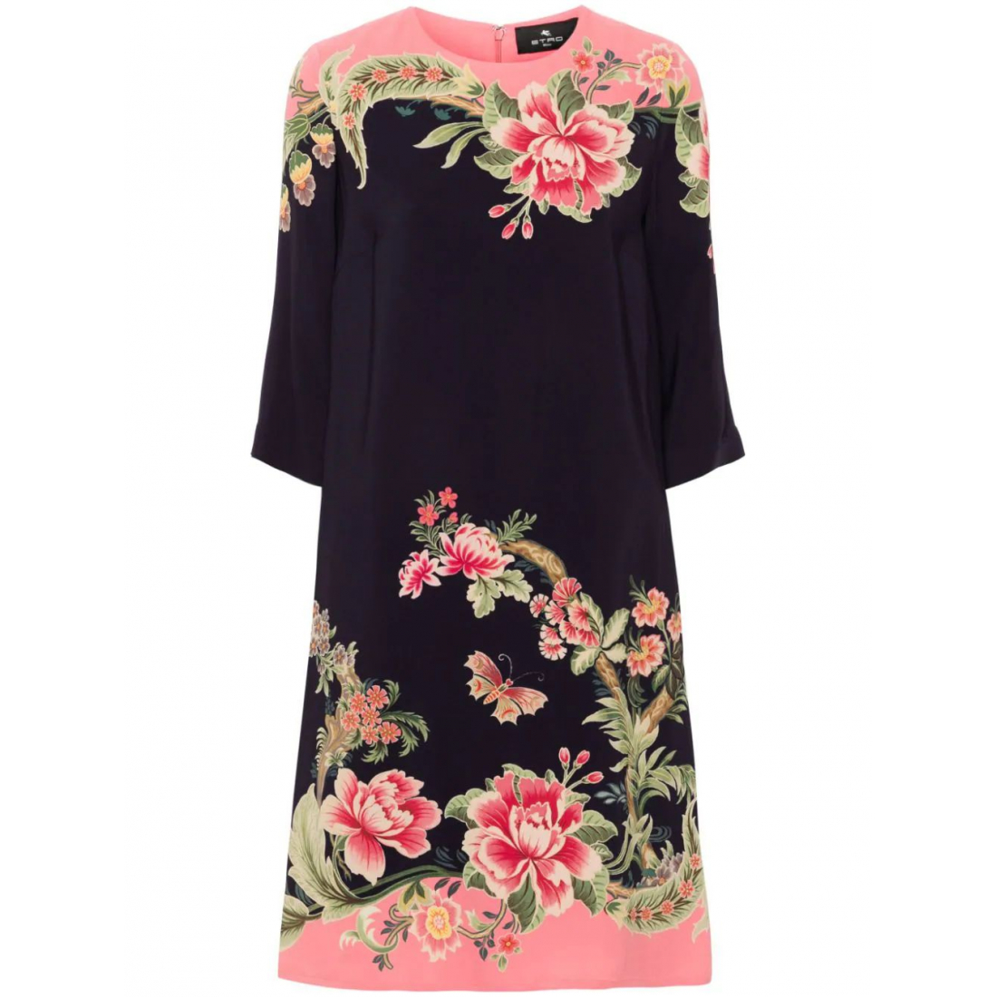 Robe Midi 'Floral-Print' pour Femmes