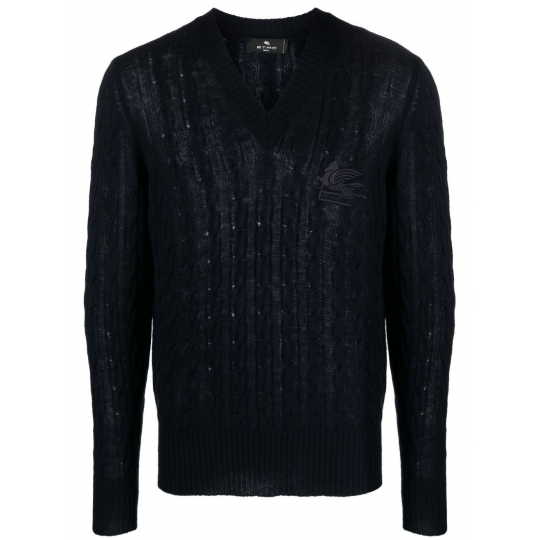 Pull en cachemire 'Logo-Embroidered' pour Hommes