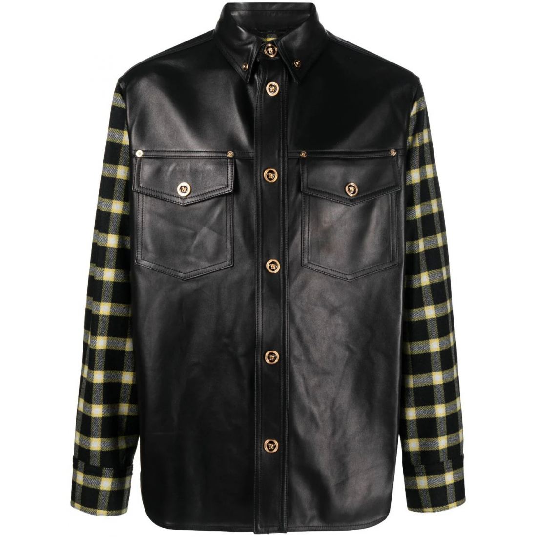 Men's 'Checked-Panel' Jacket