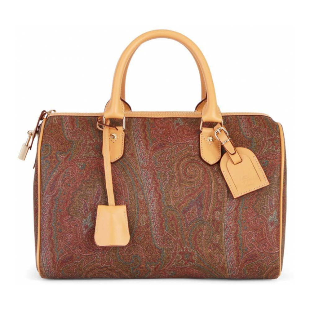 Women's 'Paisley Jacquard Boston' Handbag