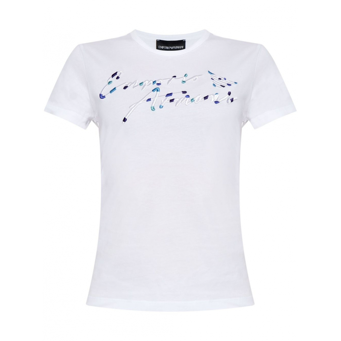 'Logo-Embroidered' T-Shirt für Damen