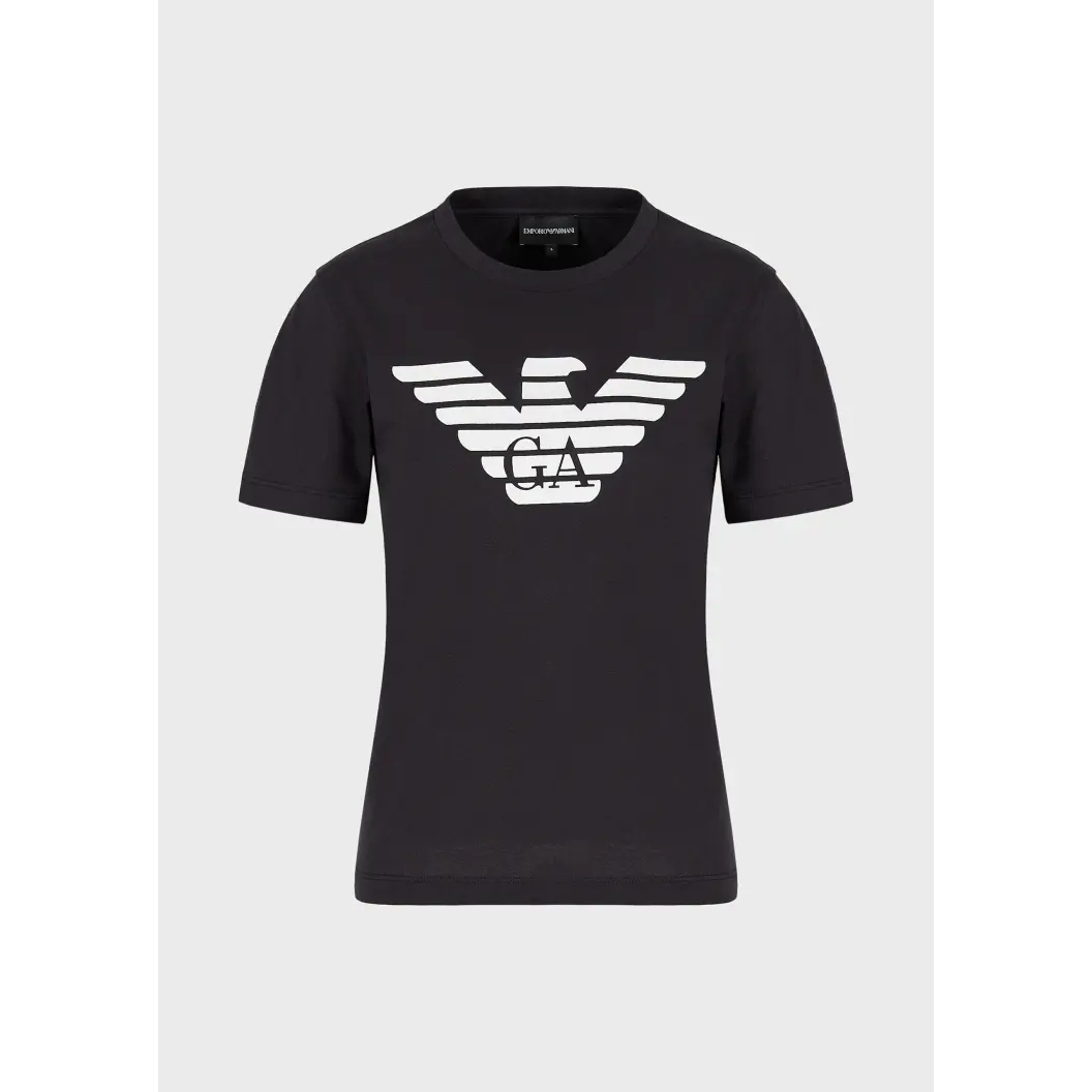 'Round-Neck Eagle Logo' T-Shirt für Damen