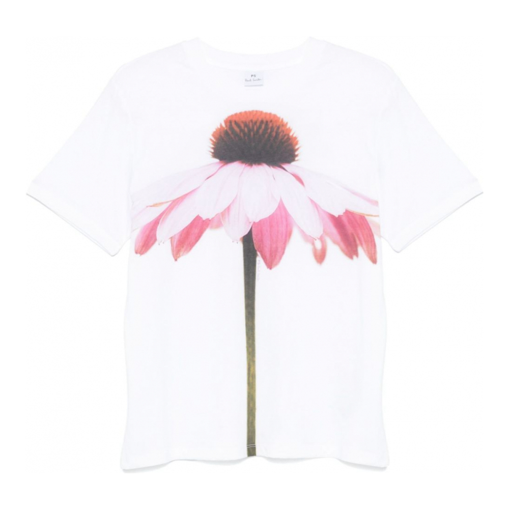 T-shirt 'Flower-Print' pour Femmes