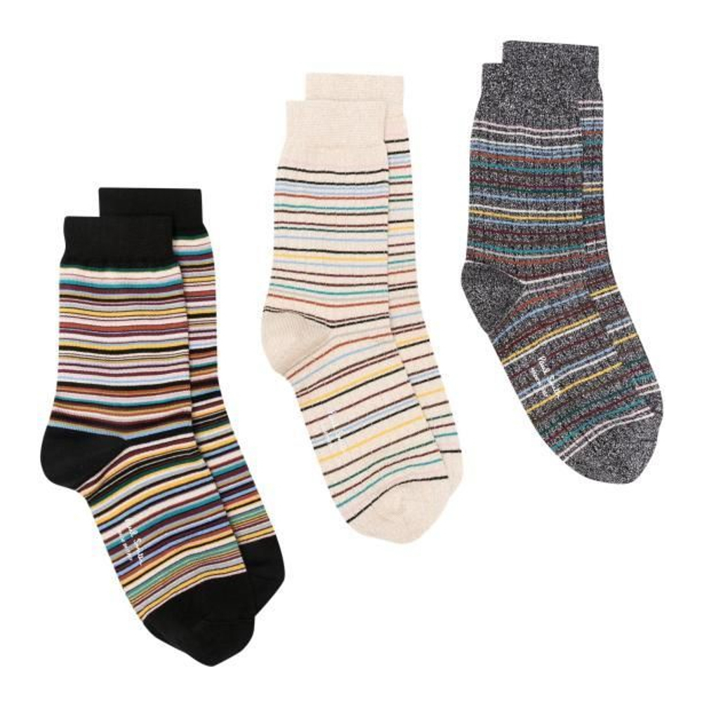 Women's 'Stripped' Socks - 3 Pairs