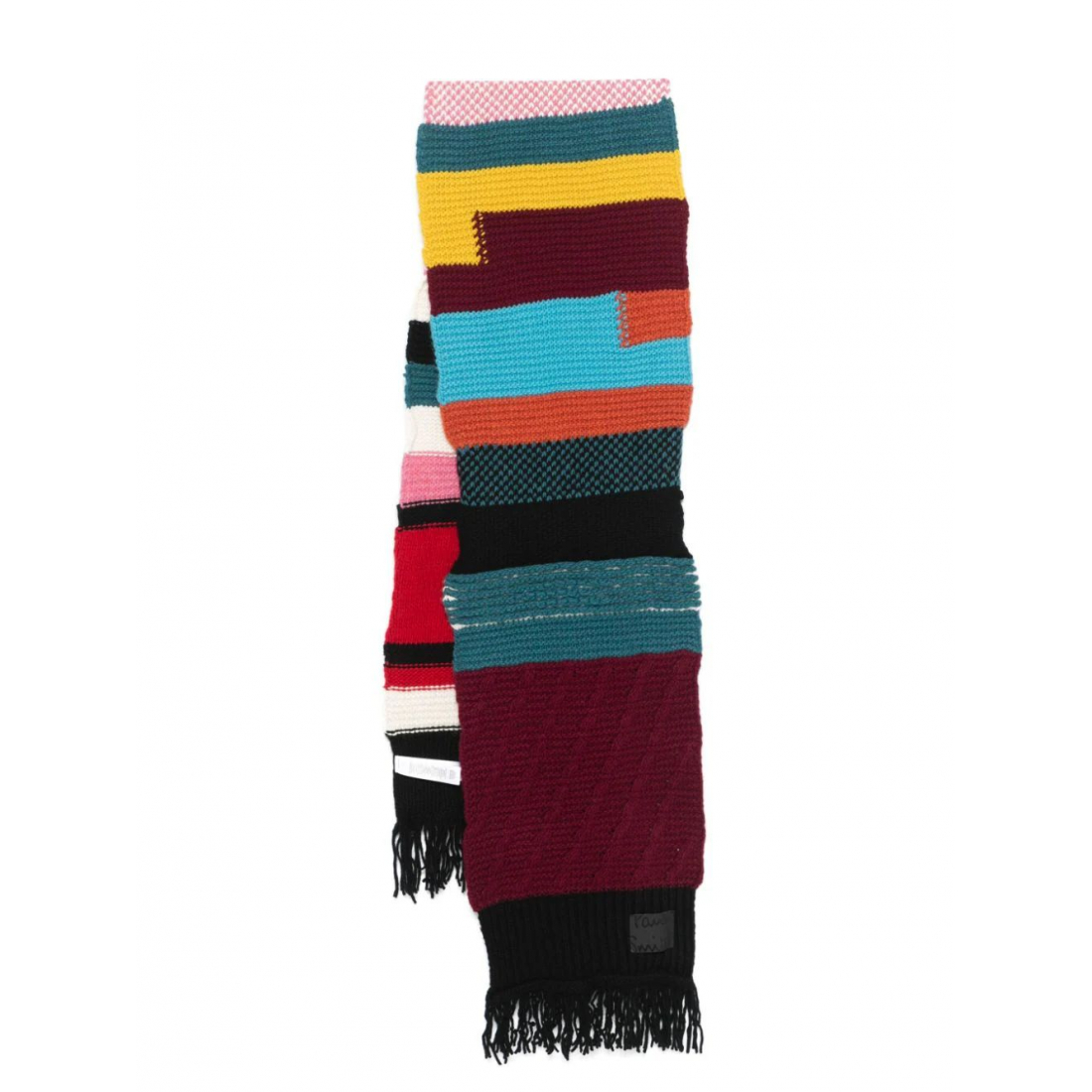 Women's 'Patchwork' Wool Scarf