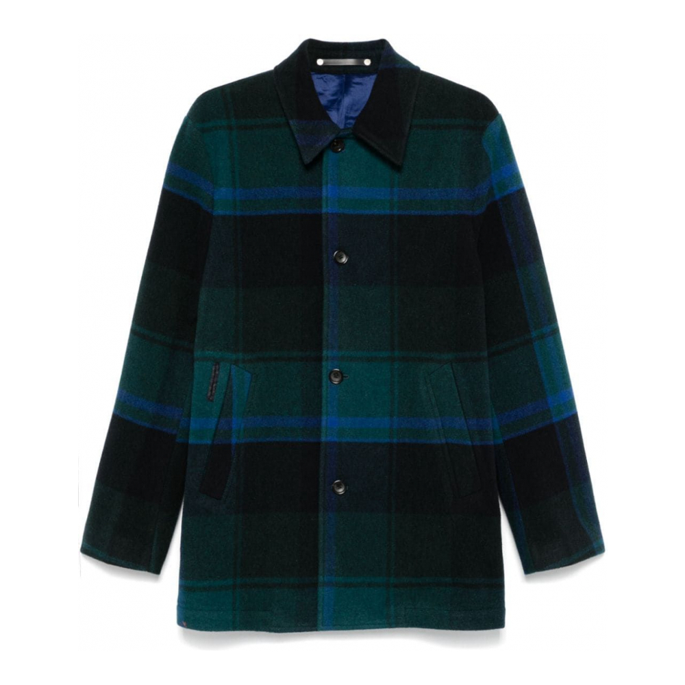 Men's 'Plaid-Check' Coat