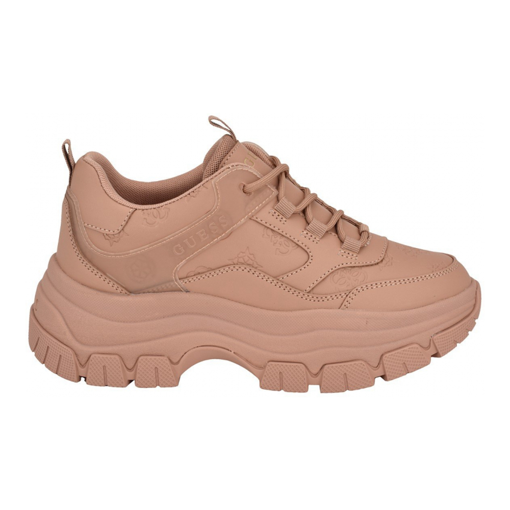 'Bisun Lugged Rubber Sole Lace Up' Sneaker mit Plateausohle für Damen