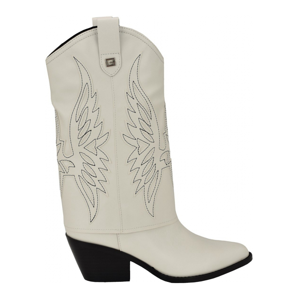 Women's 'Raegan Fold Over Silhouette Block Heel' Cowboy Boots