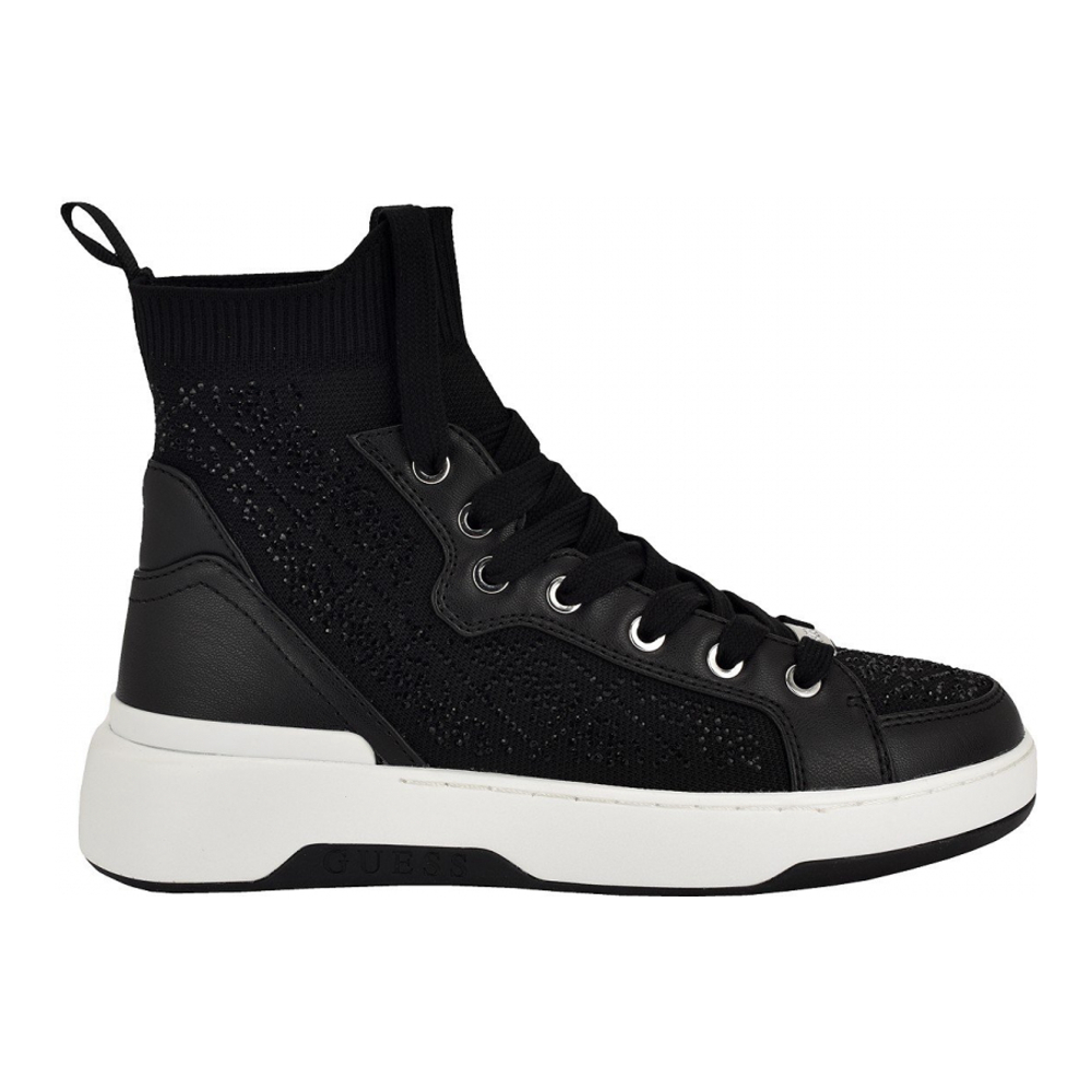 'Mannen Knit Lace Up Fashion' Hochgeschnittene Sneakers für Damen