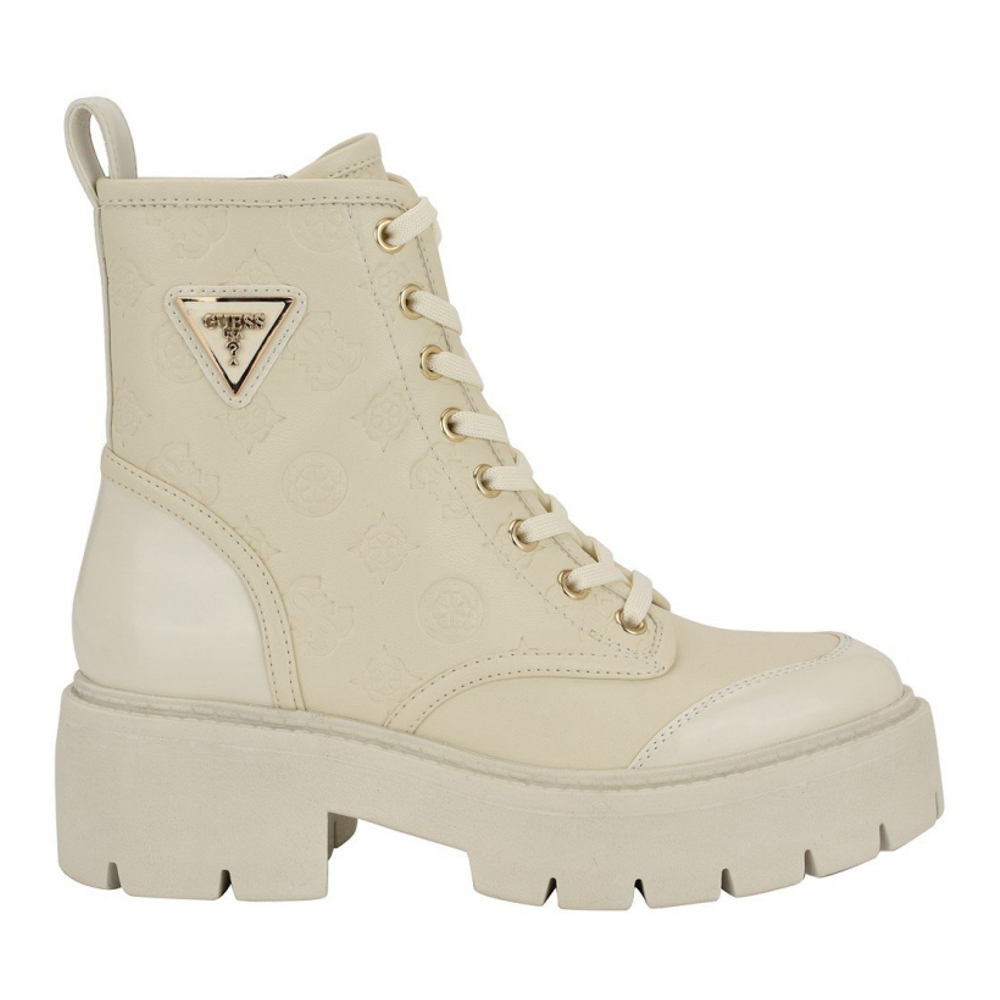 Women's 'Shun Triple Triangle Lace-Up Lug Sole' Combat Boots