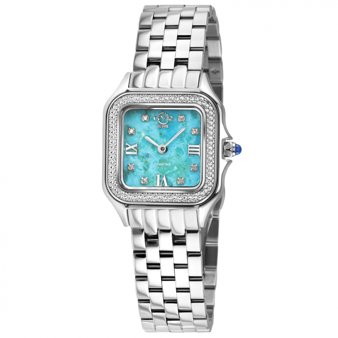 Women's Milan Turquoise Dial, Stainless Steel Bracelet Watch