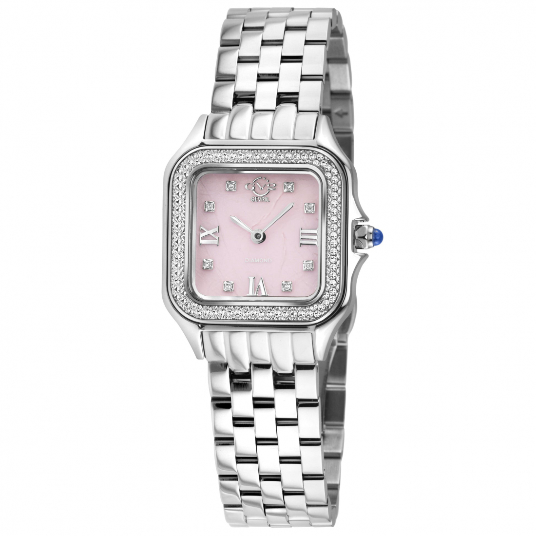 Women's Milan Rose Quartz Dial, Stainless Steel Bracelet Watch