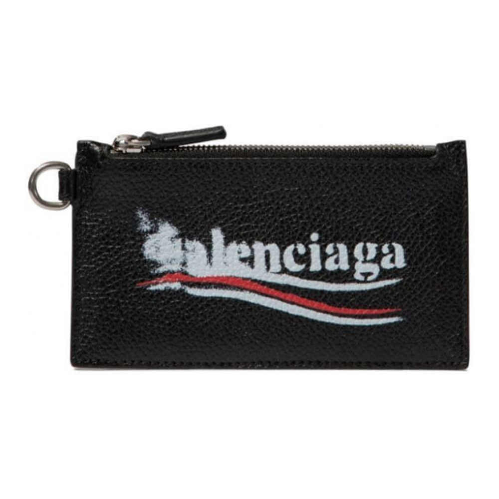 Men's 'Logo-Print' Card Holder With Lanyard