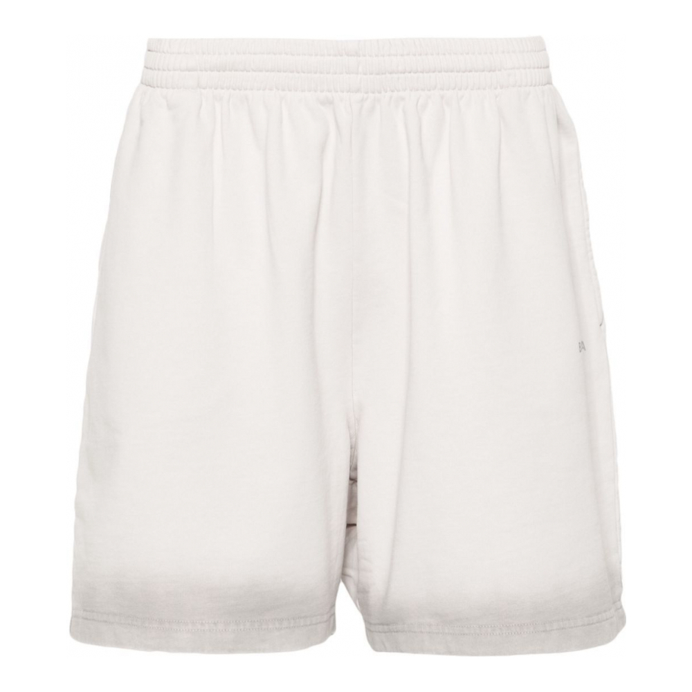 Short en coton 'Reflective-Logo' pour Hommes