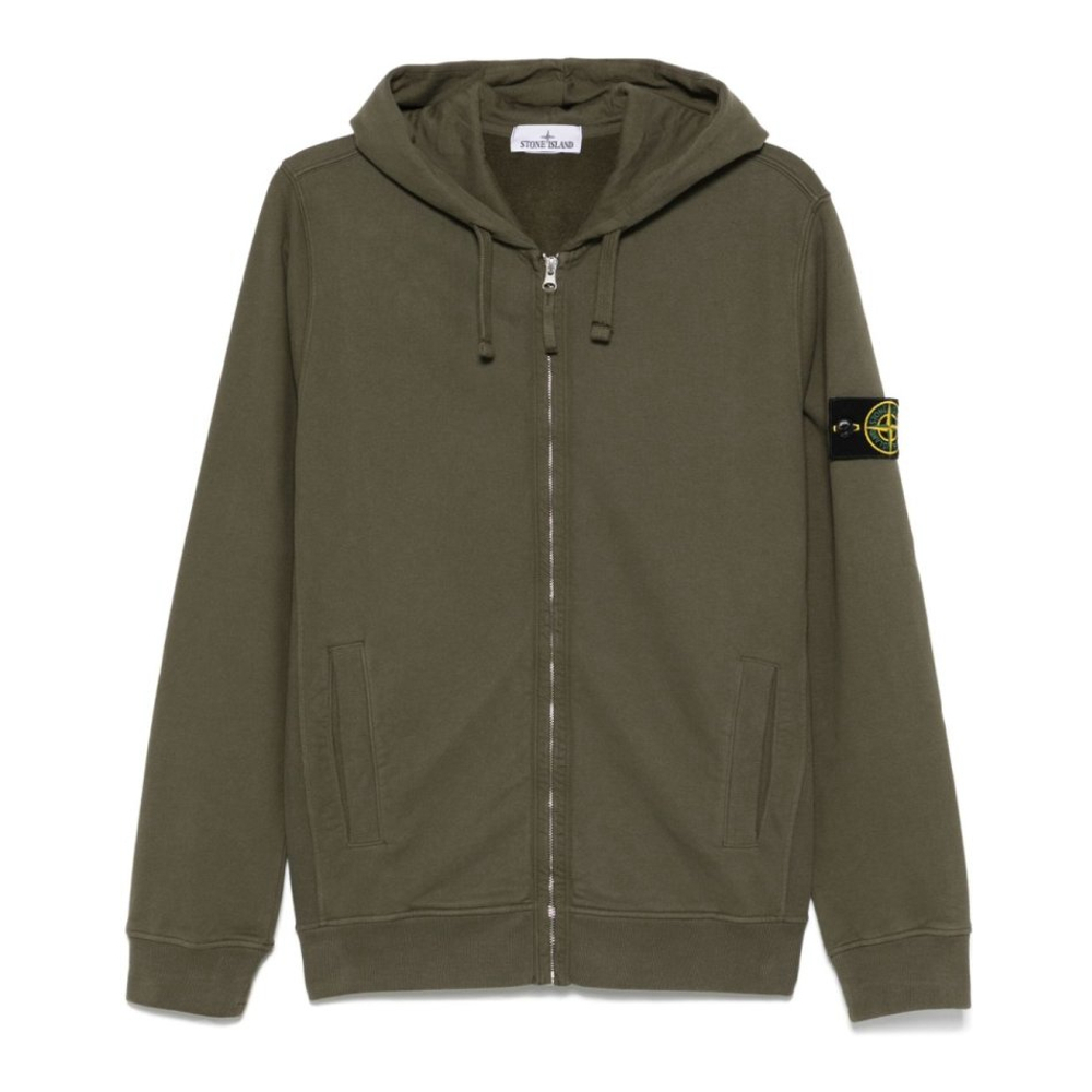 Men's 'Compass-Badge Hoodie' Track Jacket