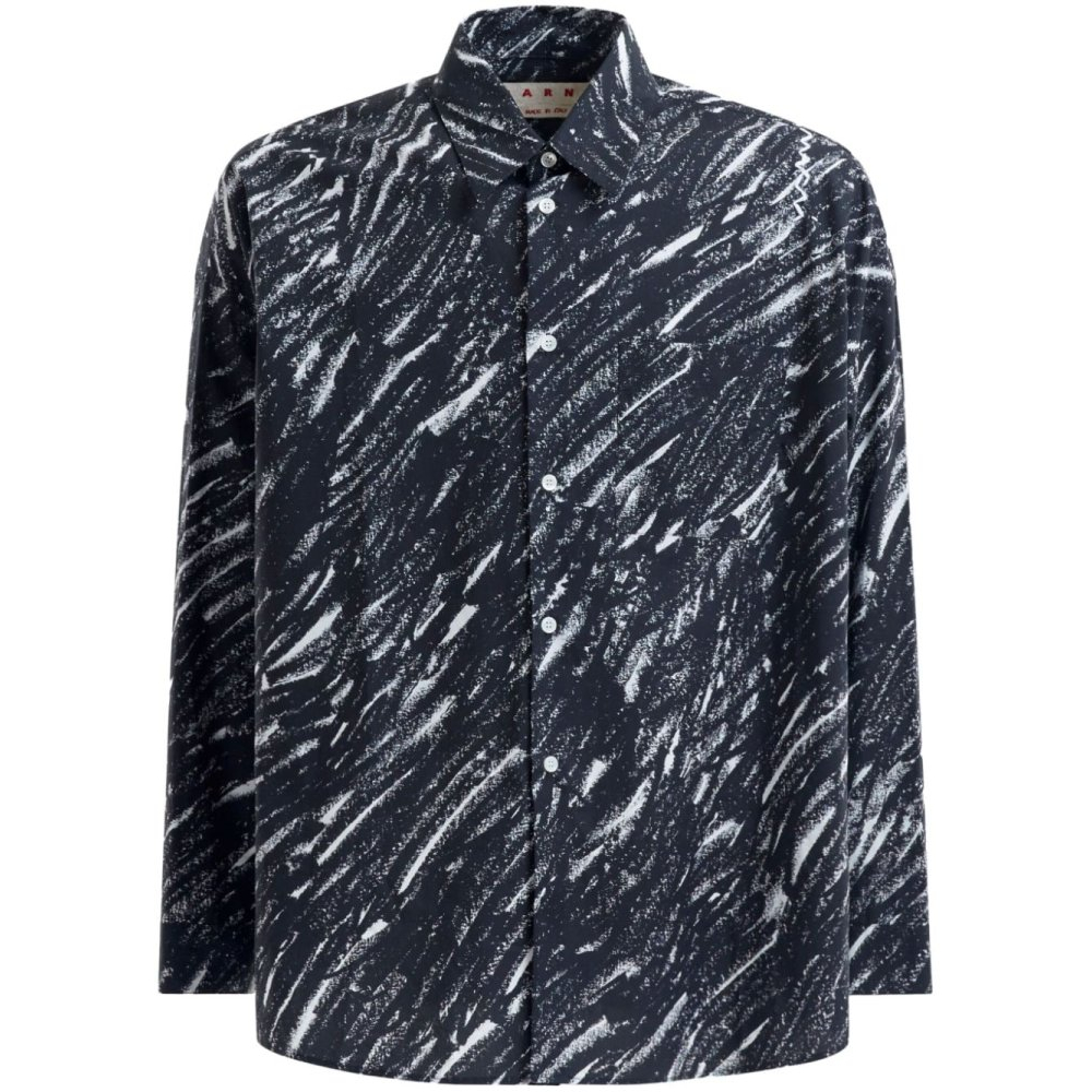 Chemise 'Sketch-Style Print' pour Hommes