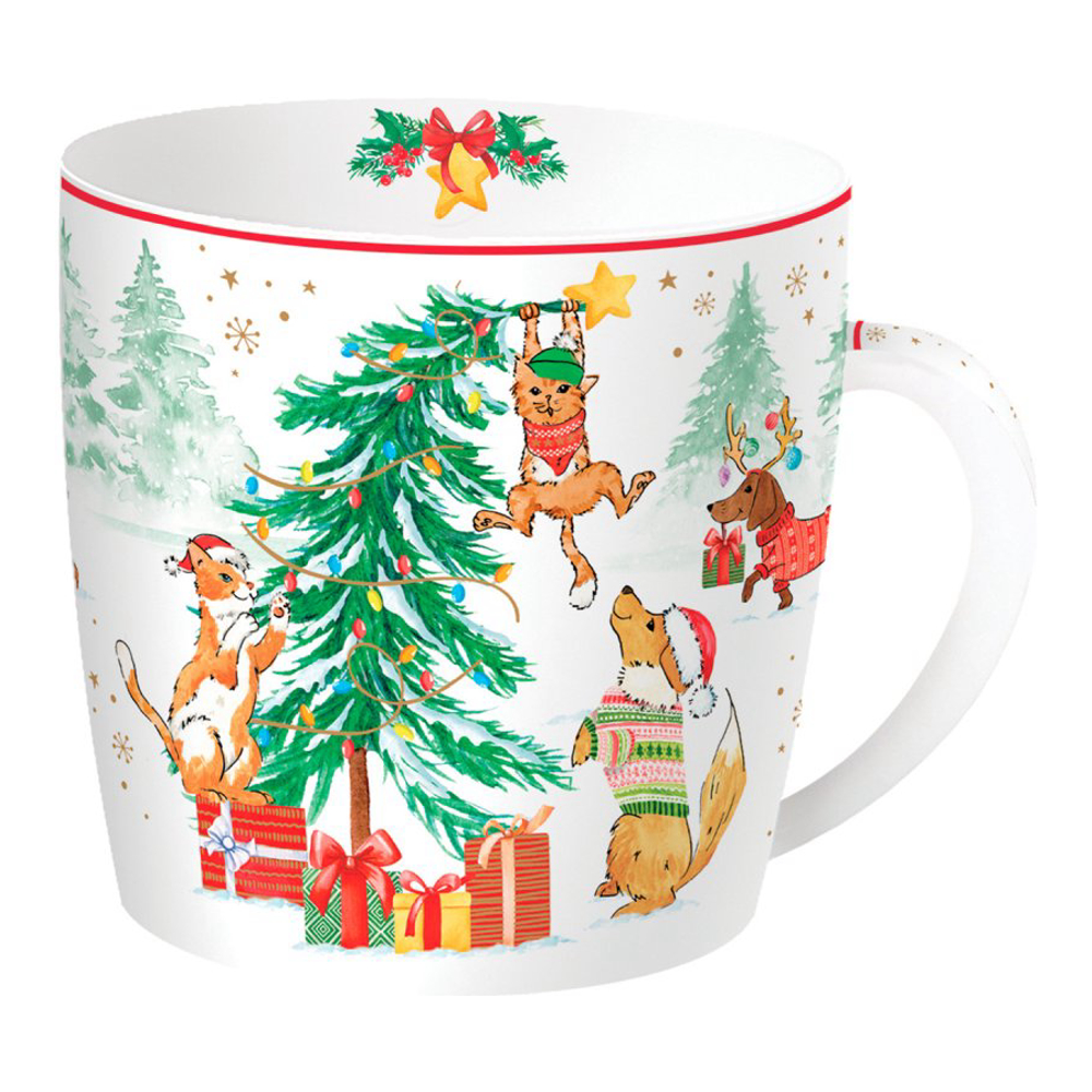 Porcelain Mug 350 ml In Tin Box Christmas Gang