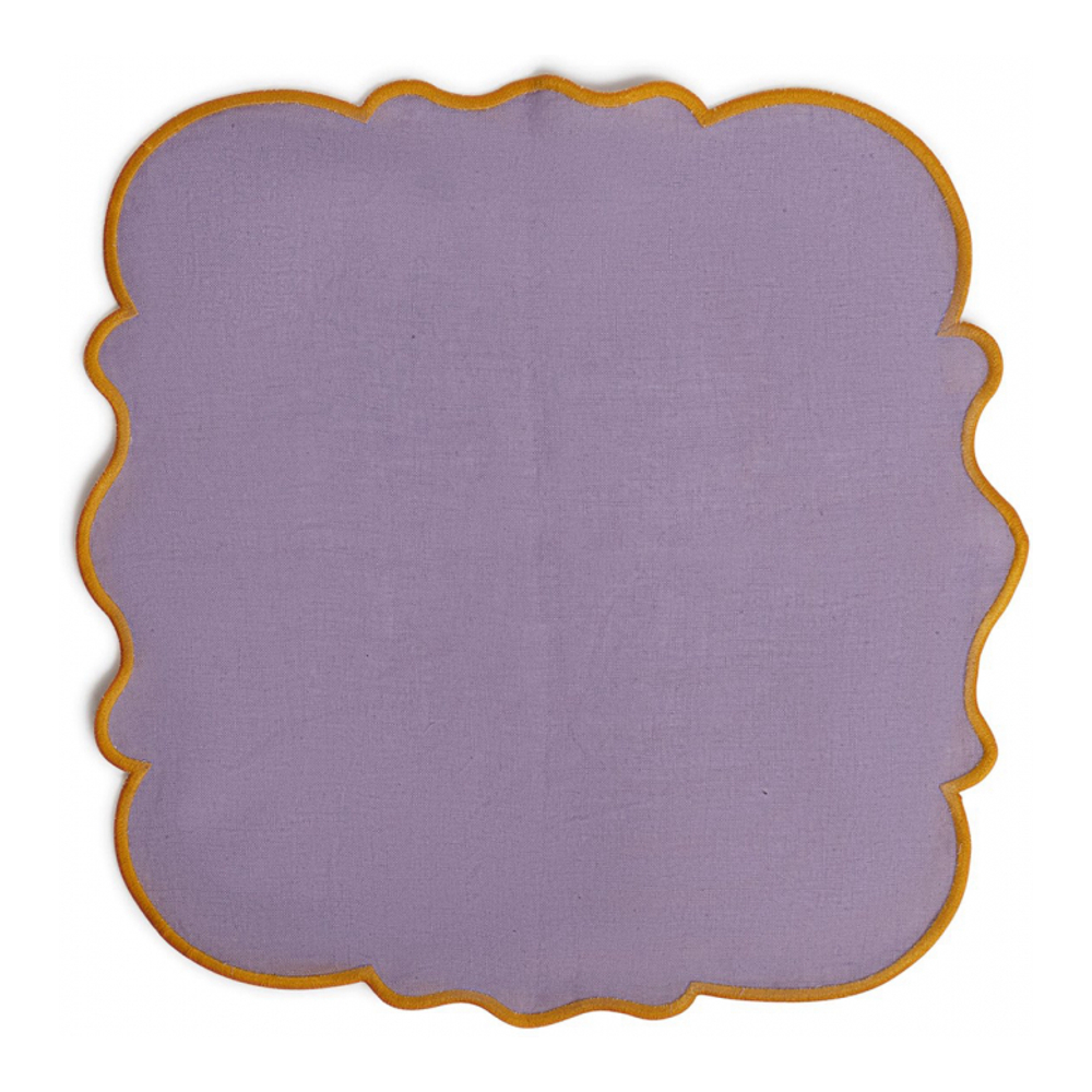 'With Scalloped Edge' Napkins - 45 x 45 cm - 2 Pieces