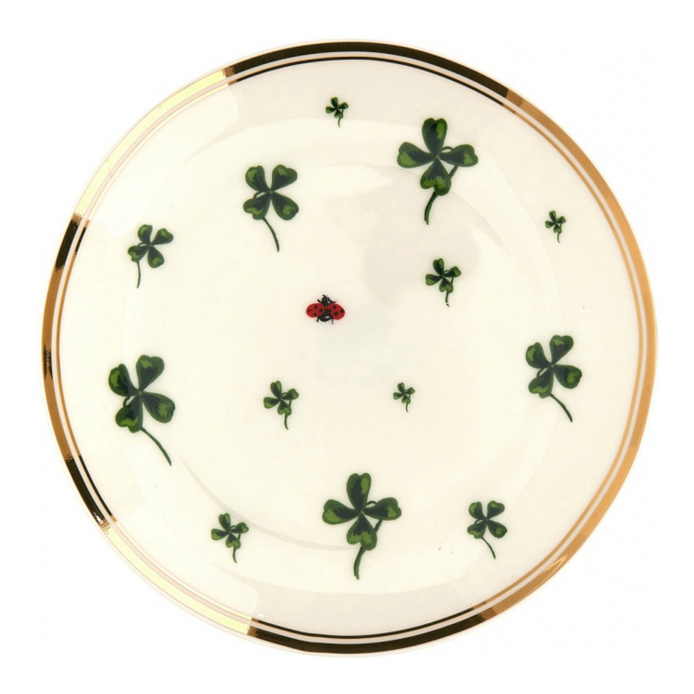 'Quadrifoglio E Coccinella' Plate - 17 cm