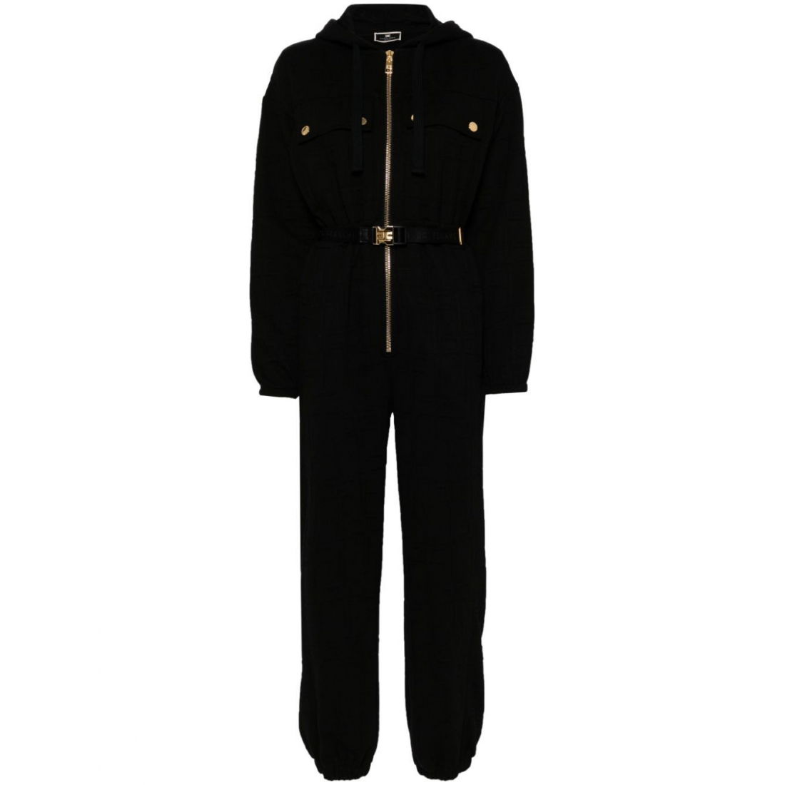 Women's 'Belted Fleece-Texture' Jumpsuit